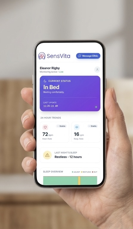 SensVita mobile caregiver app
